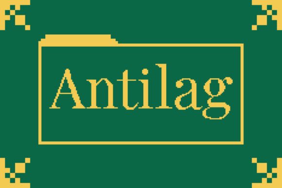 Antilag: Blending Pixel Art Charm with Serif Elegance