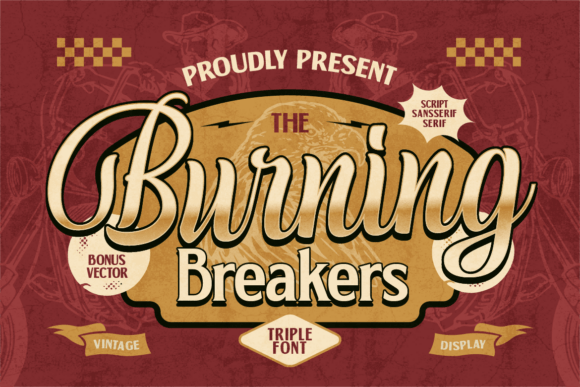 Burning Breakers: A Triple Font for Bold Branding