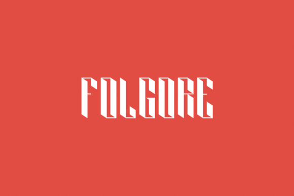 Folgore: A 3D Display Typeface That Demands Attention