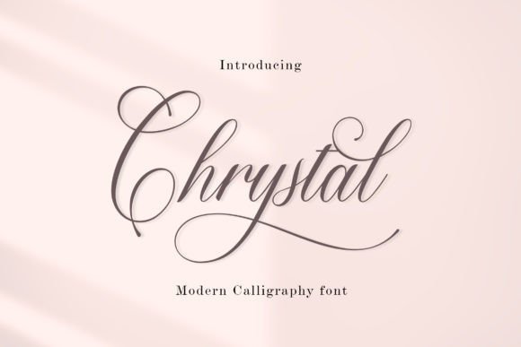 Font Chrystal: A Modern Script for Sophisticated Design