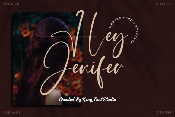 Hey Jenifer: A Modern Script Font for Creative Projects