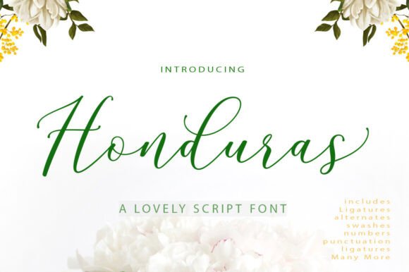 Honduras: A Script Font That Captures Artisanal Elegance