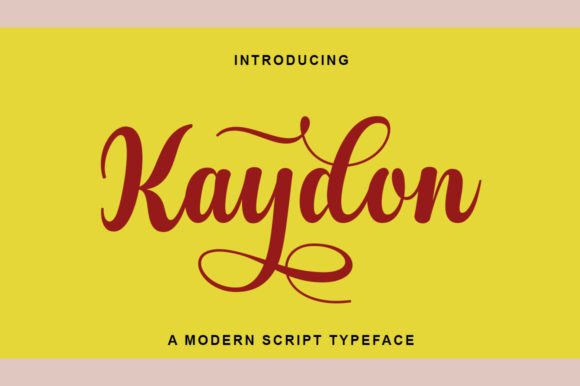Kaydon: A Script Font with Timeless Elegance