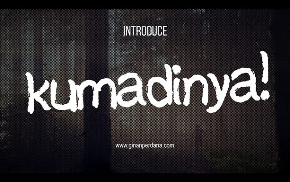 Kumadinya: A Brushed Display Font for Bold Statements