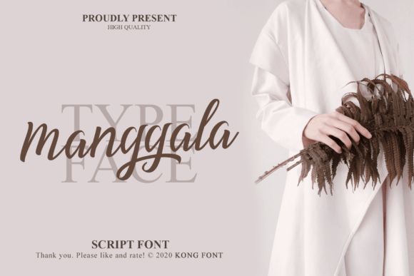 Manggala: A Handwritten Font for Modern Creators