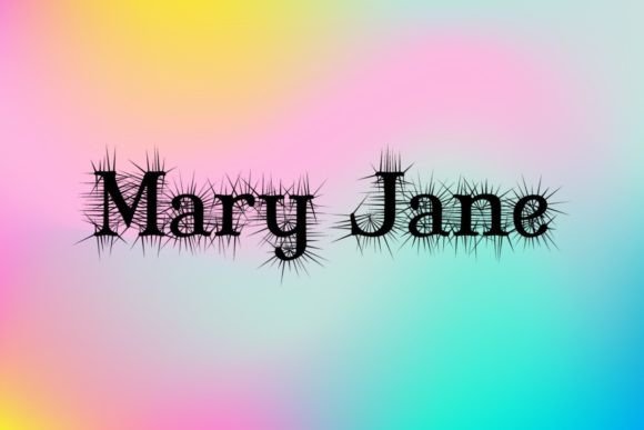 Mary Jane: A Display Font with a Story to Tell