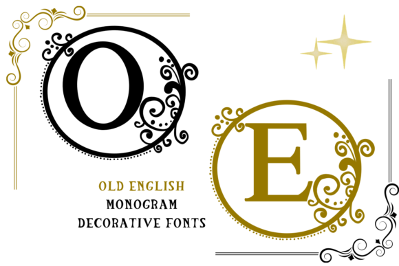 Old English Monogram: A Vintage Font for Modern Creations