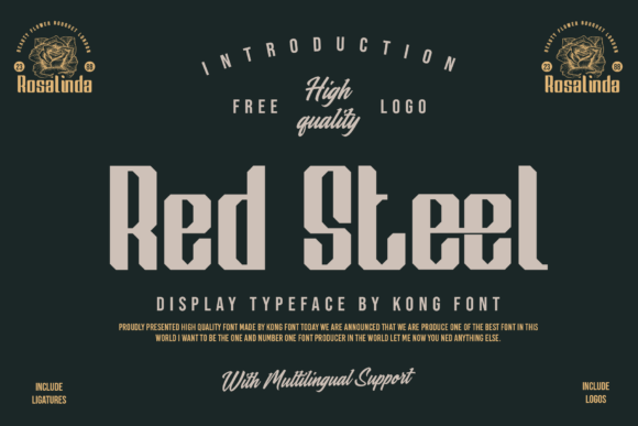 Red Steel: A Playful Handwritten Script Font for Creative Projects