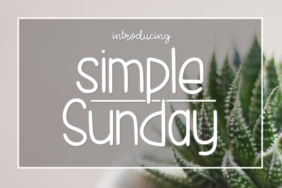Simple Sunday: A Font for Fresh, Modern Design