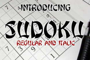 Sudoku: The Bold Decorative Font That Commands Attention