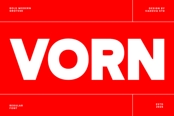 Vorn: A Modern Grotesk Sans Serif for Impactful Design