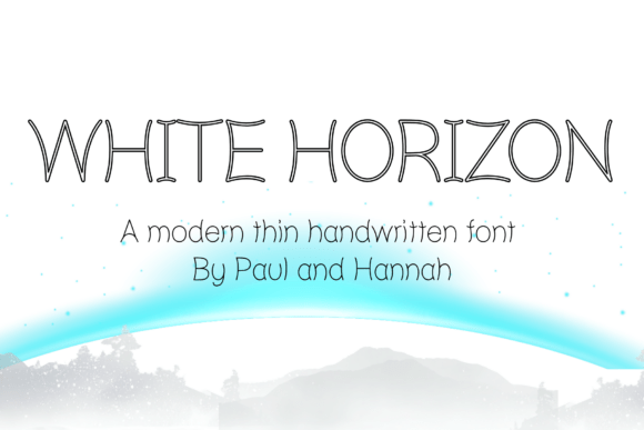 White Horizon: A Fresh Take on Modern Handwritten Fonts